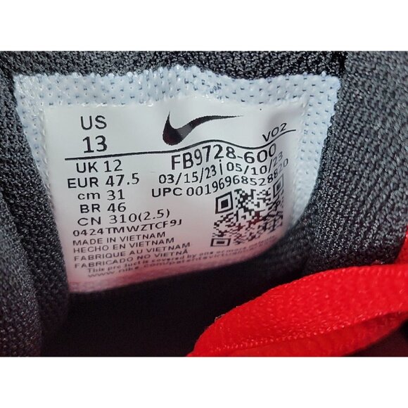 Nike Force Trout 9 Keystone Molded Baseball Cleats Mens 13 Red Black FB9728-600 - Picture 4 of 10